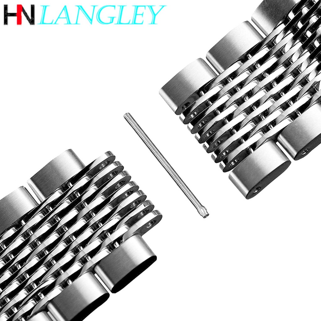 SEIKO Dây Đeo Đồng Hồ Bằng Thép Không Gỉ 18mm/20mm/22mm/24mm Sang Trọng Cho Nam