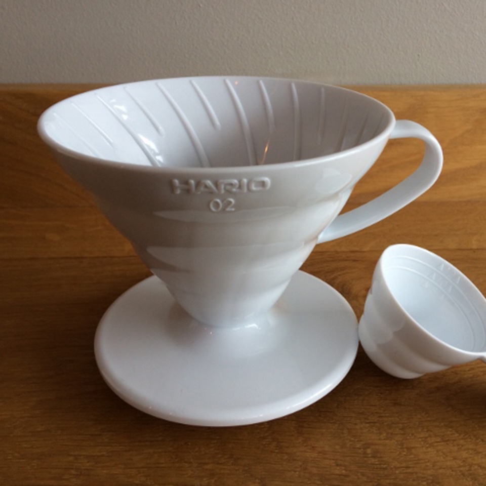 Phễu Hario nhựa trắng | 1-2 cups (size 01) và 3-4 cups (size 02)