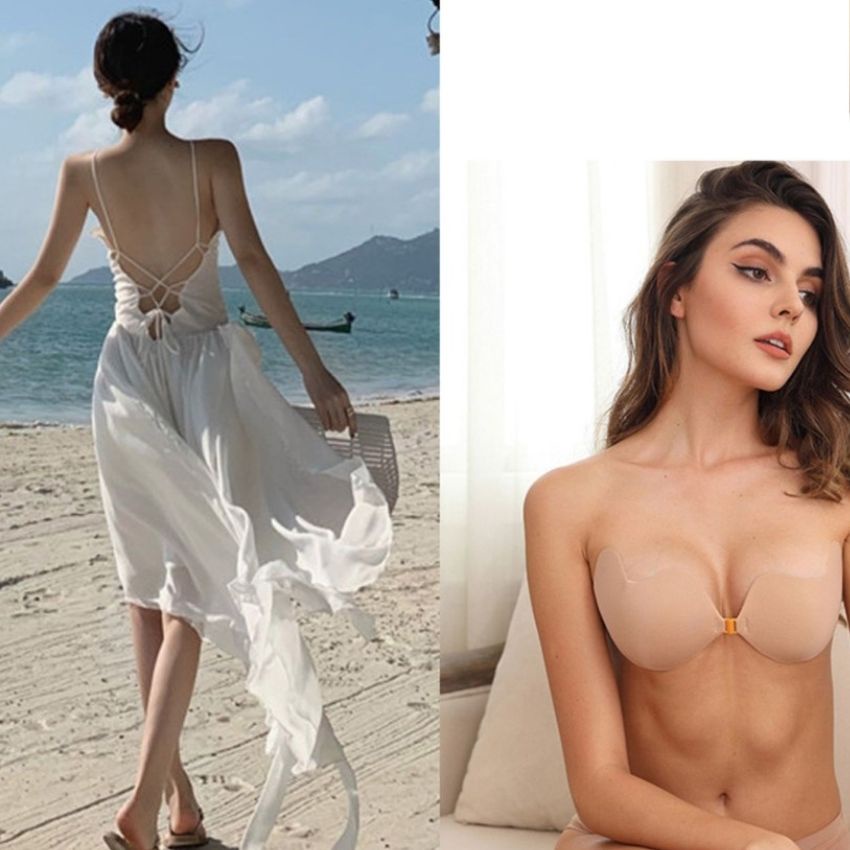 Dán ngực - Áo ngực dán không dây cài trước chuyên dùng mặc đồ xẻ sâu Cao Cấp - D0129