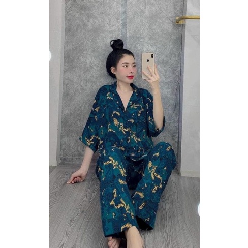 PIJAMA LỤA CÁNH DƠI ĐỒ NGỦ MẶC NHÀ CAO CẤP