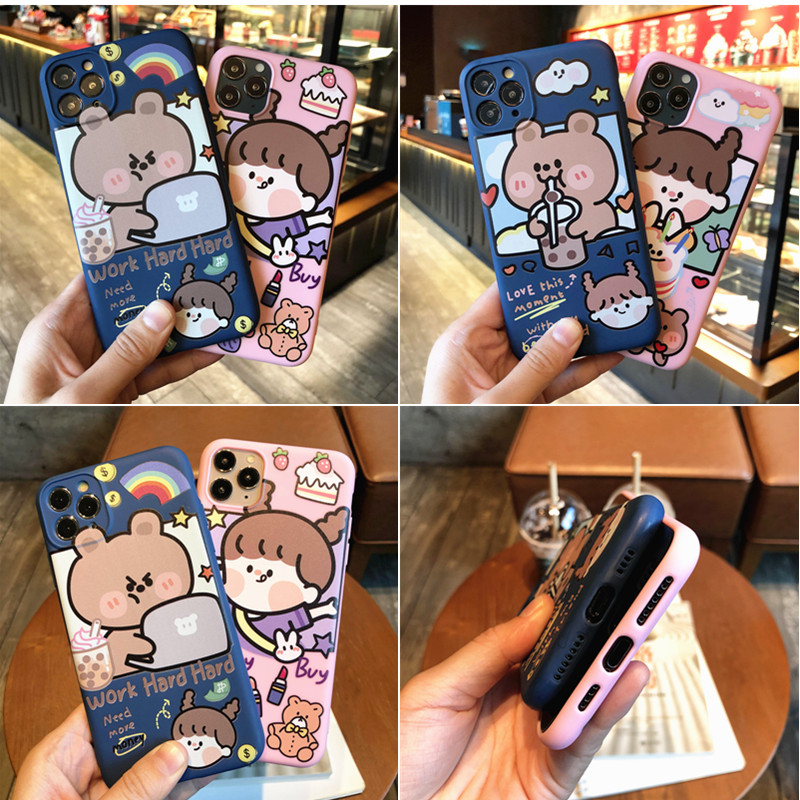 Ốp Lưng Silicone Tpu Mềm Chống Sốc In Hình Gấu Nâu Cho Samsung Galaxy J4 / J6 / J8 2018 / J2 Pro / J2 Core / J260
