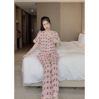 Đồ bộ PIJAMA LỤA TAY CỘC LATIN CAO CẤP