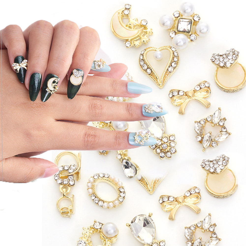 [Hàng mới về] Set 10 phụ kiện trang trí móng tay nghệ thuật