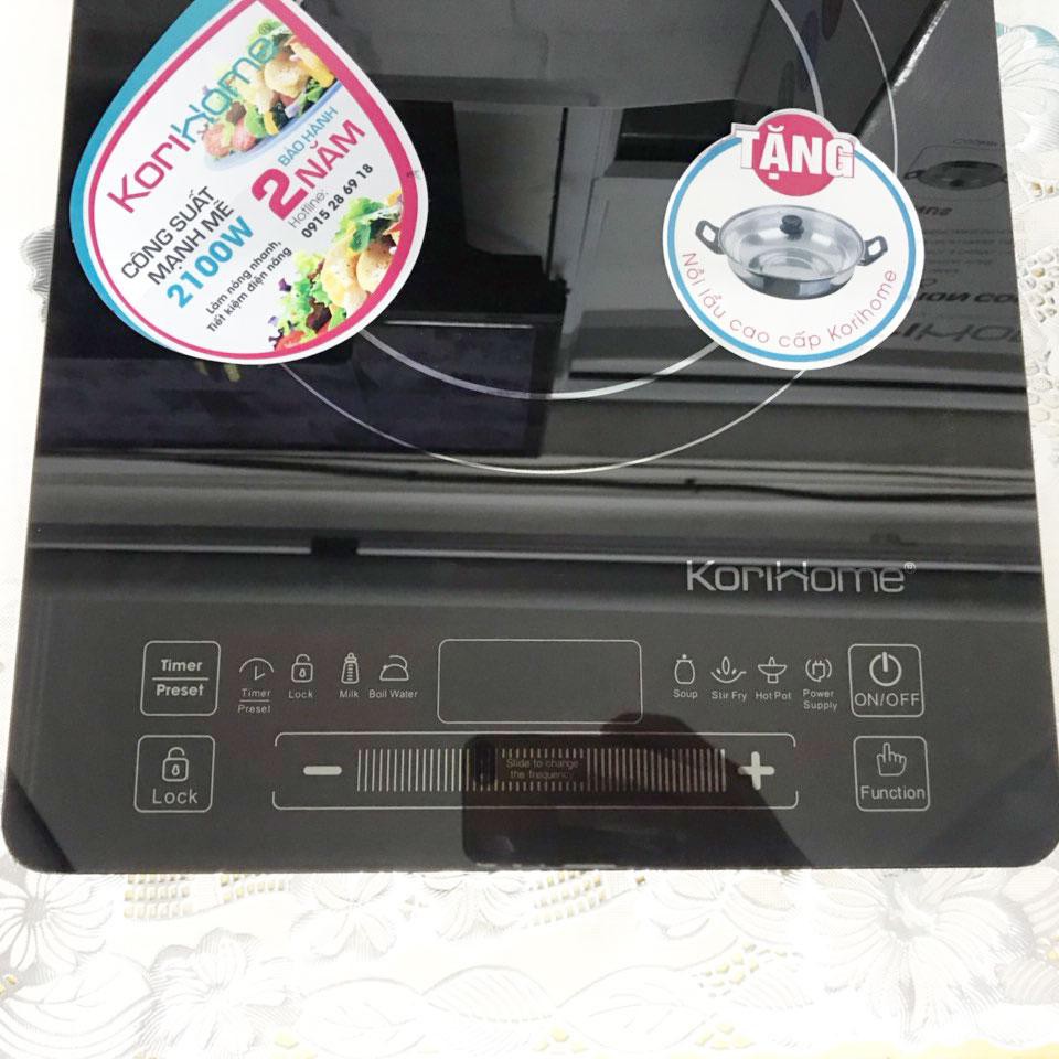 [Mã BMBAU300 giảm 7% đơn 499K] Bếp từ Korihome ICK-226 2100W Hàn Quốc phím bấm cảm ứng dễ sử dụng