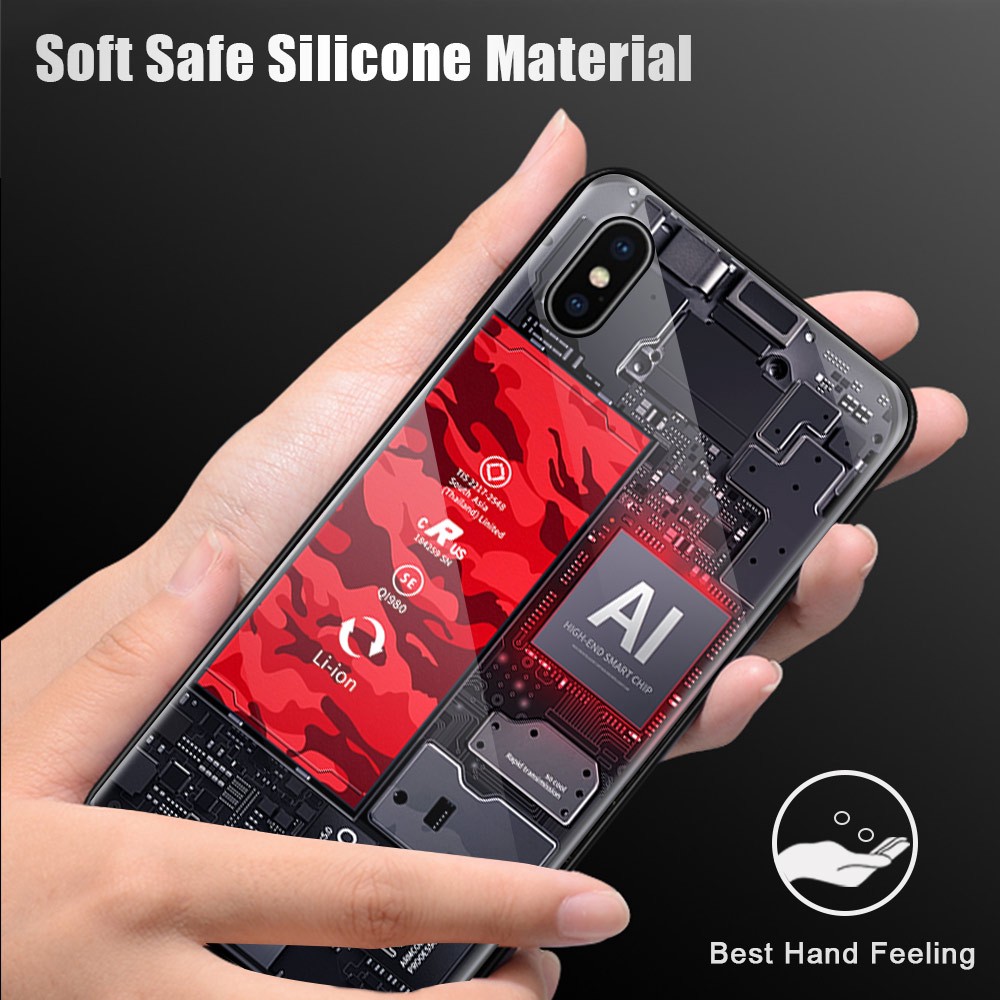 Samsung Galaxy Note 8 Note 9 Note 10 20 Ultra Plus Pro Lite For Casing Phone Case Technology Circuit Board Explorer Exploration Theme Version Hard Cover Tempered Glass Back Cases Ốp lưng điện thoại