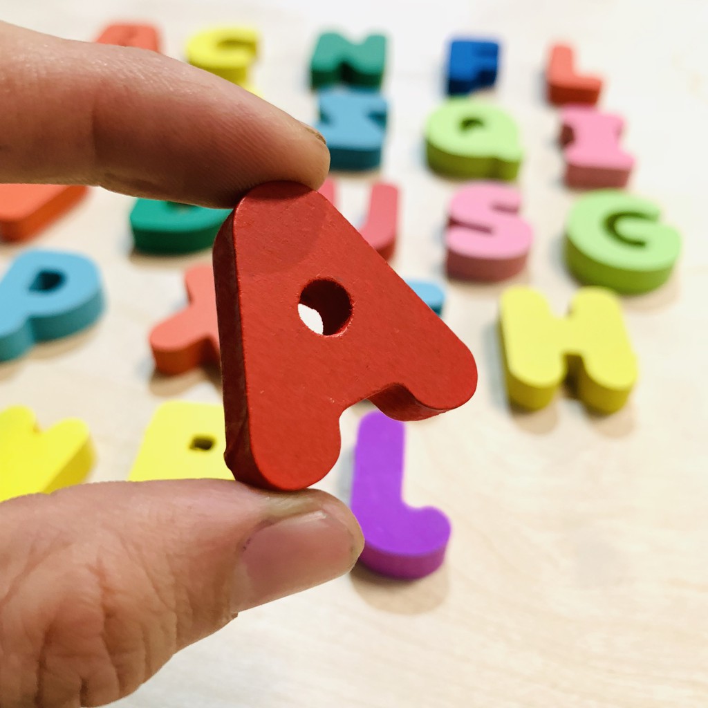 Phụ Kiện Chữ Cái Tiếng Anh Gắn Lên Bảng Bận Rộn BusyBoard Đồ Chơi Handmade Tại Nhà Benrikids