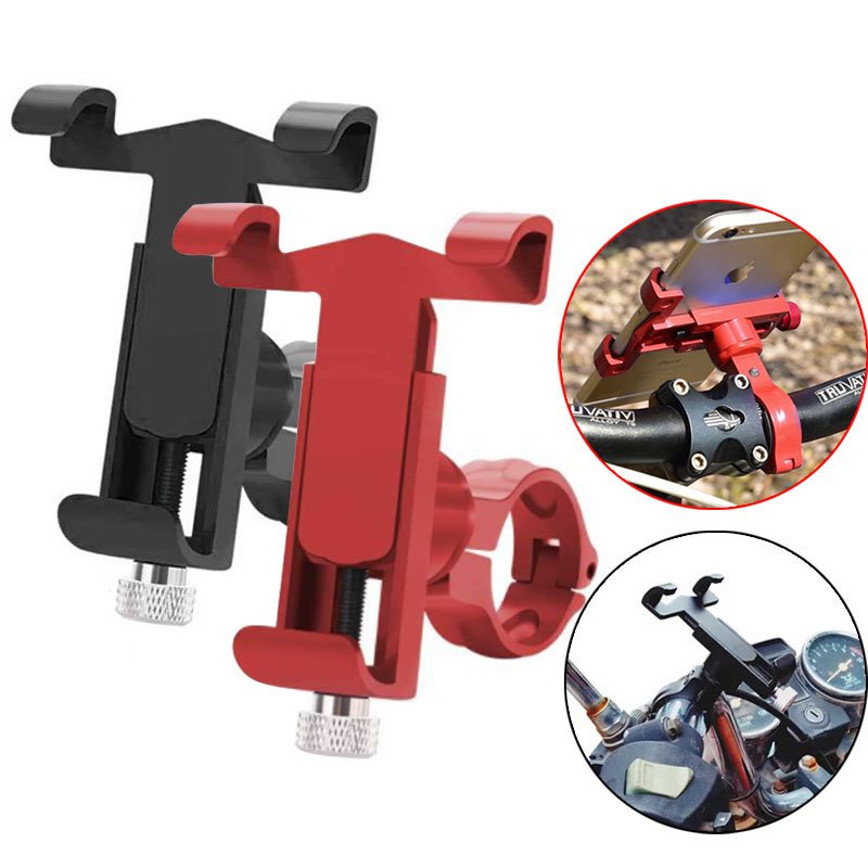 Giá Đỡ, Kẹp Điện Thoại Gắn Ghi Đông Xe Máy Xe Đạp Xoay 360 Độ