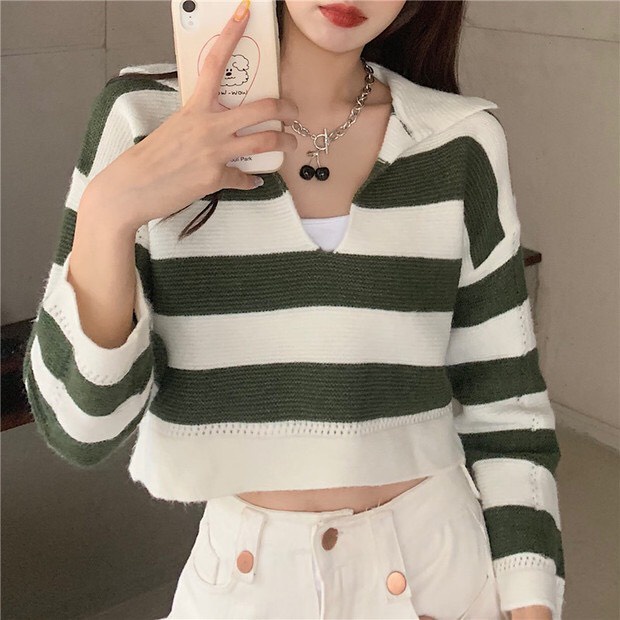 ÁO LEN SỌC MÀU DỄ THƯƠNG