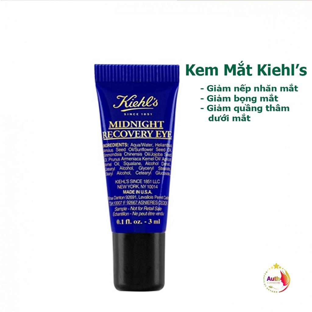 Kem Dưỡng Mắt ⚜️Freeship⚜️ Kem Dưỡng Mắt Ban Đêm Kiehl'S Midnight Recovery  Eye Cream 3Ml | Shopee Việt Nam