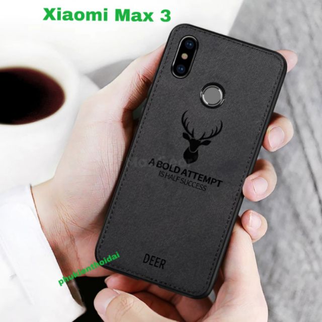 Ốp Xiaomi Mi Max 3 chống sốc Vải Deer cao cấp