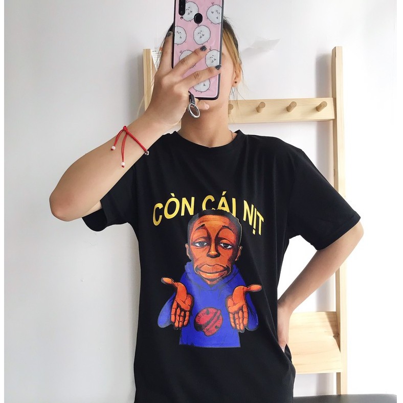 Áo phông Nam Nữ 🔅FULL SIZE🔅 Áo T shirt cổ tròn hot trend anh da đen còn cái nịt chất vải mềm mịn, thấm hút mồ hôi tốt | BigBuy360 - bigbuy360.vn