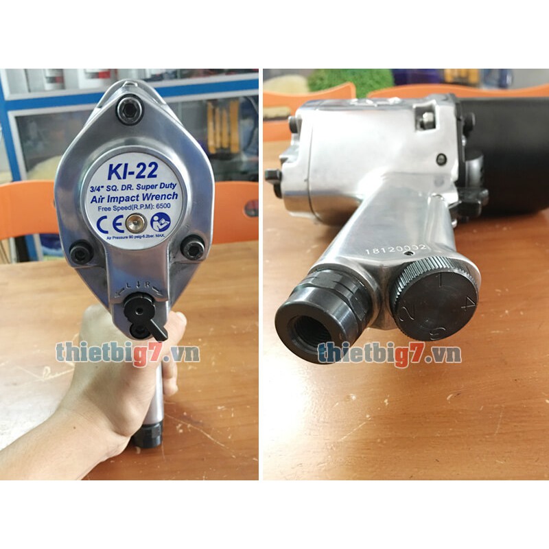 Súng Bắn Ốc, Súng Xiết Bu Lông 3/4 Inch Kuani KI-22-6