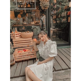 đầm bigsize cột eo tiểu thơ