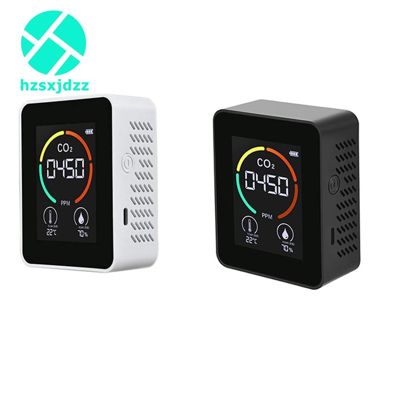 Máy Đo Chất Lượng Khí CO2 Carbon Dioxide Màu Trắng