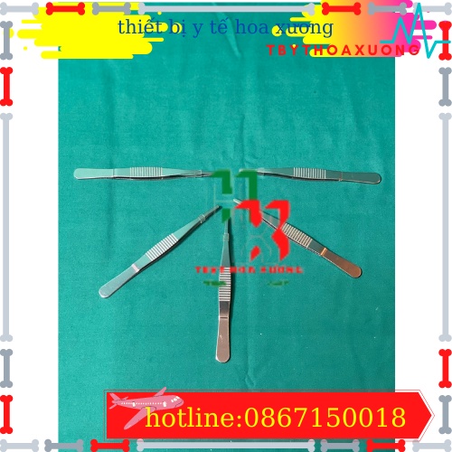 Nỉa Thẳng Y Tế 12cm Không Mấu  - Nhíp Y Tế 12cm Dùng Trong Phẩu Thuật Và Hộp Sơ Cứu Y Tế