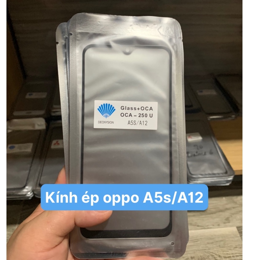 kính ép liền keo điện thoại oppo A5s / A12 / A7 / Realme 3