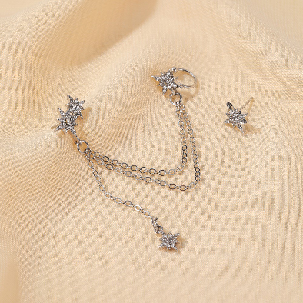 Stylish Personality Pair Star-shaped Earrings Tassels For Women