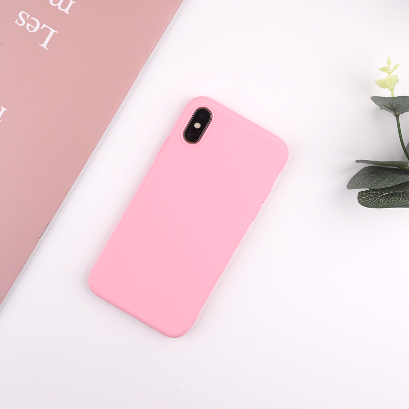 Ốp Lưng Silicone Màu Hồng Ngọt Ngào Cho Oppo A52020 A92020 A71 F11 F3 A52 / A92 A92S A12 A12E Realmec1