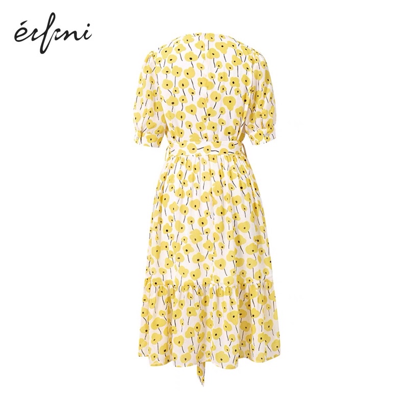 Đầm hoa vàng Eifini