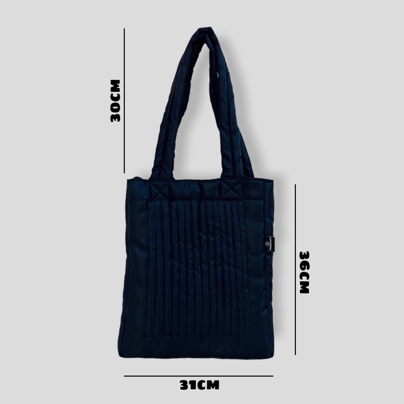 Túi tote trần bông kẻ sọc - túi đeo chéo basic local brand Jiang Store