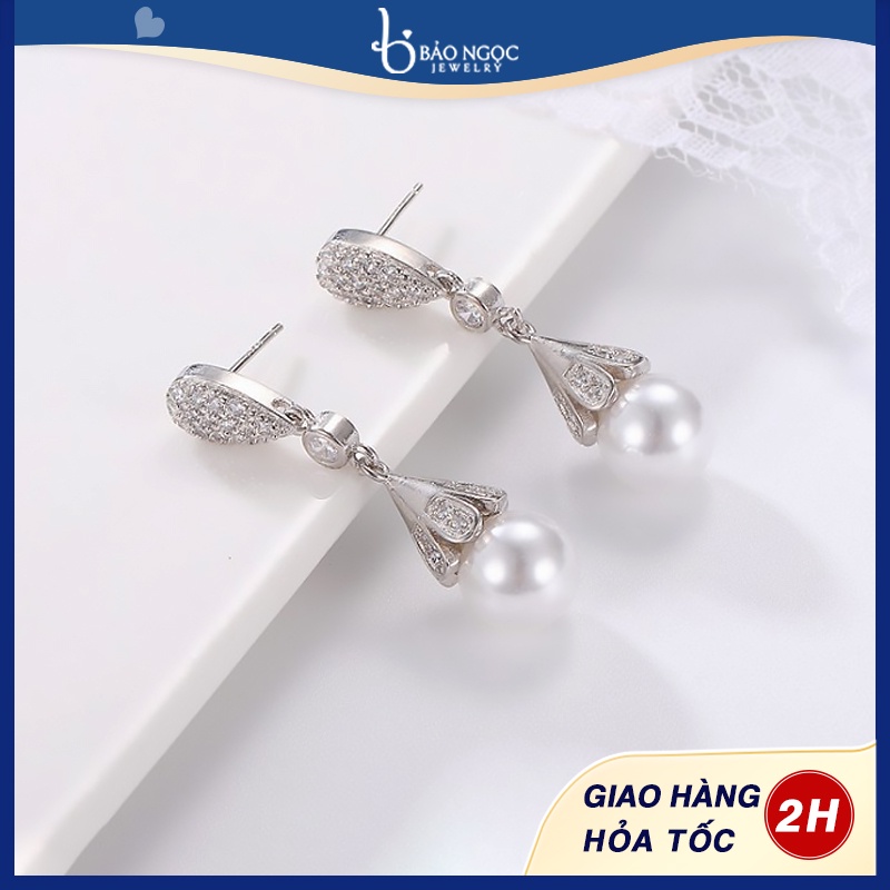 Bông tai Bạc Xi Nữ Sang Trọng XB-B19 - Bảo Ngọc Jewelry