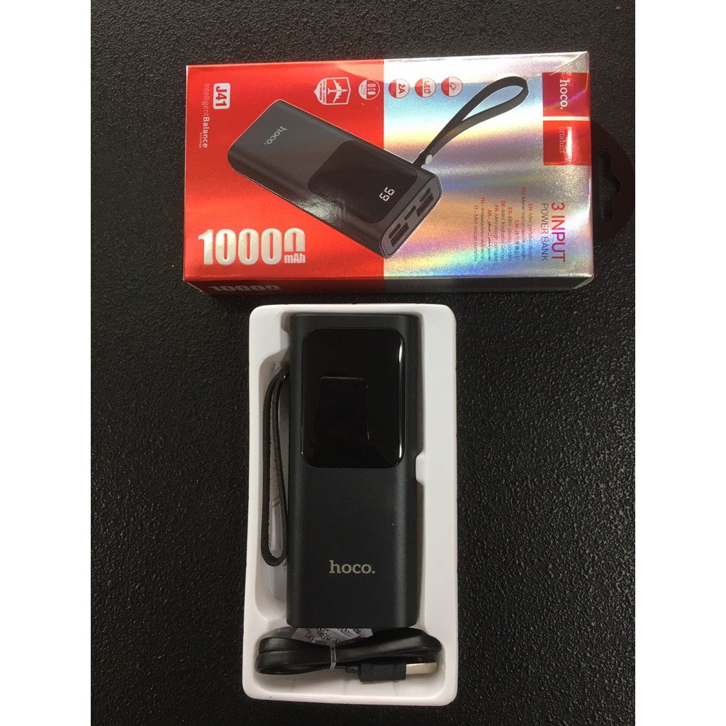>Pin Sạc Dự Phòng Điện Thoại Hoco J41 10000mah Cục Sạc Dự Phòng Mini Đa Năng