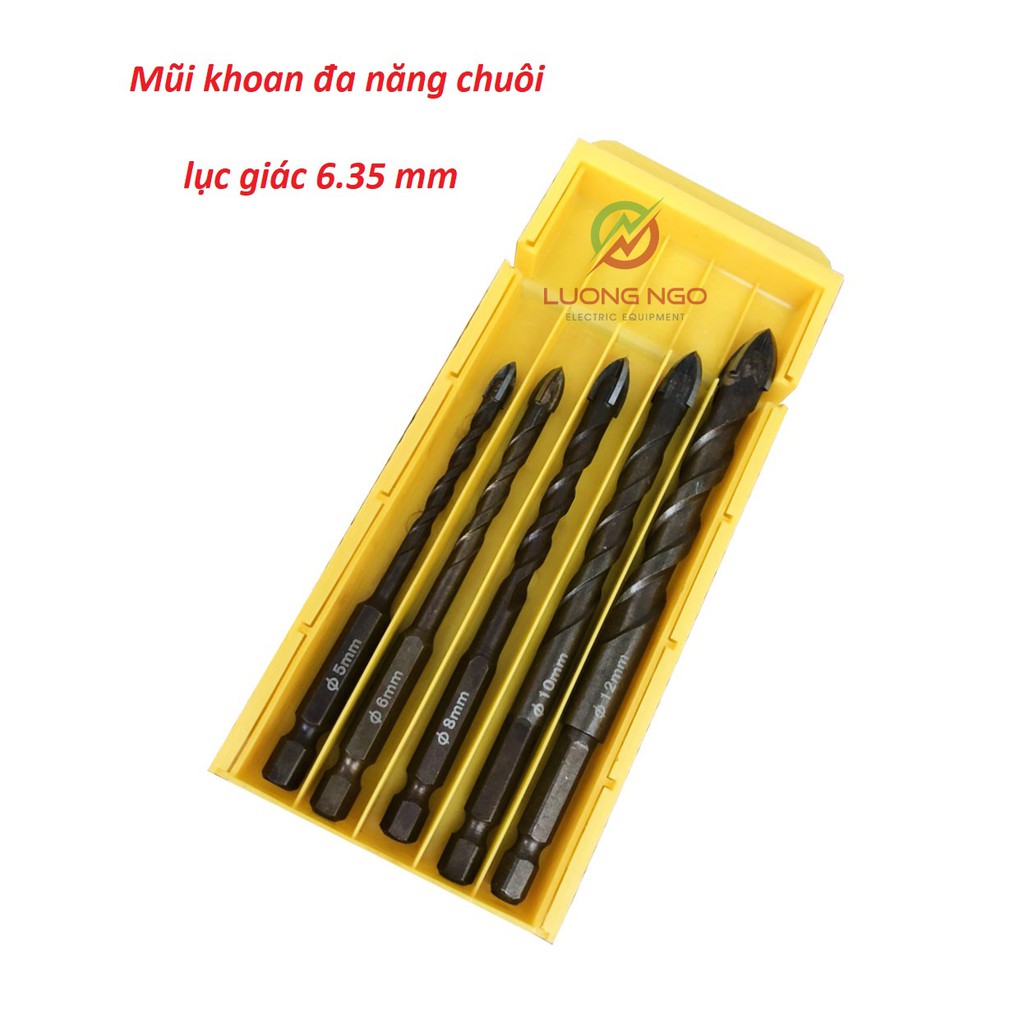 Mũi Khoan Gạch Men Đa Năng, Mũi Khoan Tường Bê Tông Chuôi Chân Lục Giác