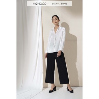 Áo Sơ Mi Nữ Dài Tay Essentials MOMOCO Chất Lụa Cao Cấp M2165