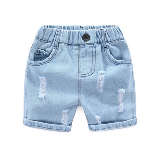 Quần sort jean xước bé trai XIAILE