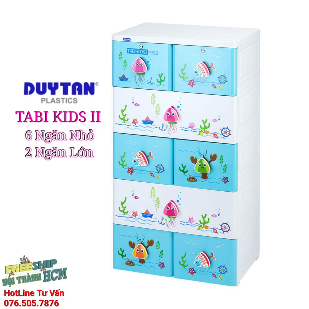 Tủ Nhựa Duy Tân TABI KIDS II - Màu Dương