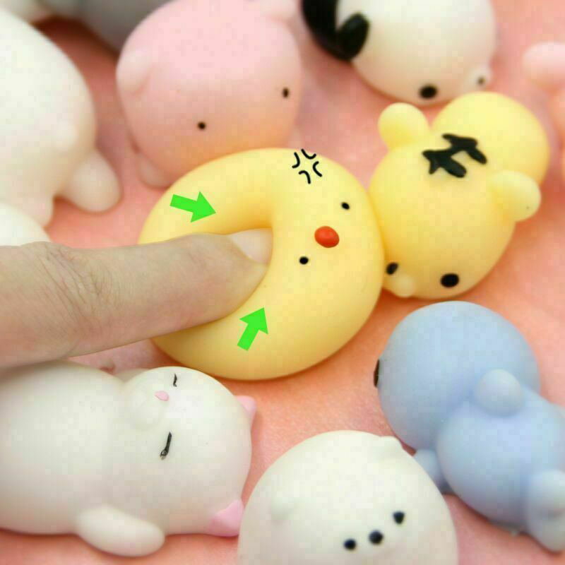 Set 10 đồ chơi bóp dẻo hình động vật dễ thương giúp giảm căng thẳng