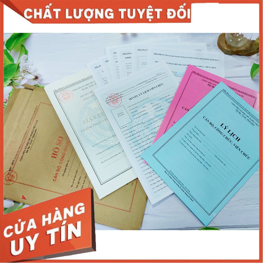 Hồ sơ Cán Bộ, Công chức, Viên chức ban hành theo thông tư số 07/2019/TT-BNV ngày 01/06/2019 của Bộ Nội vụ