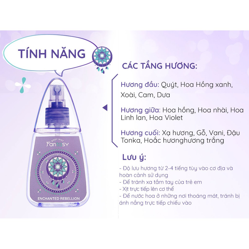 Nước Hoa Toàn Thân Fantasy Enchanted Rebellion 60 ml | BigBuy360 - bigbuy360.vn