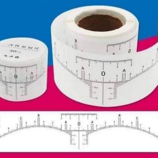 Thước cuộn dán đo vẽ lông mày( cuộn 50 thước)