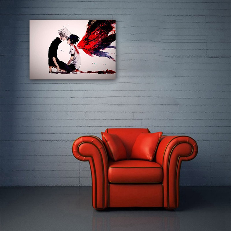 flowersqueen Tranh treo poster hoạt hình anime Nhật Bản Kaneki touka Tokyo Ghoul