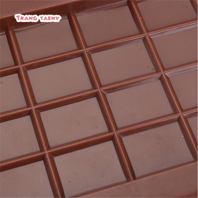 Khuôn silicon thanh socola 24 ô mỏng