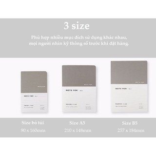 Vở dạng chấm dotgrid và kẻ ô nhiều size