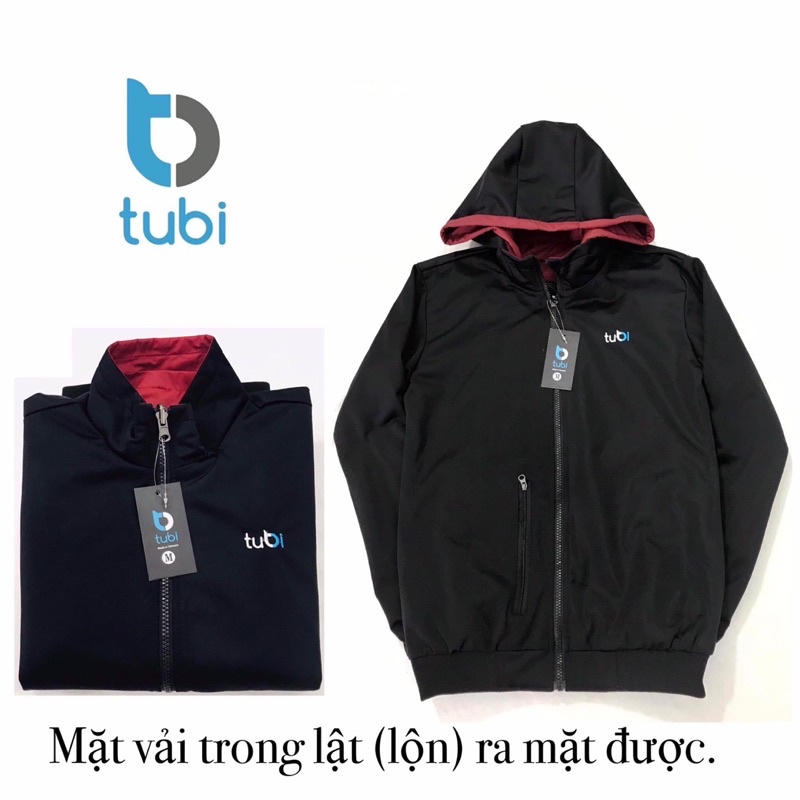 Áo khoác Tubi 2 Mặt Nón Rời Nhiều Màu