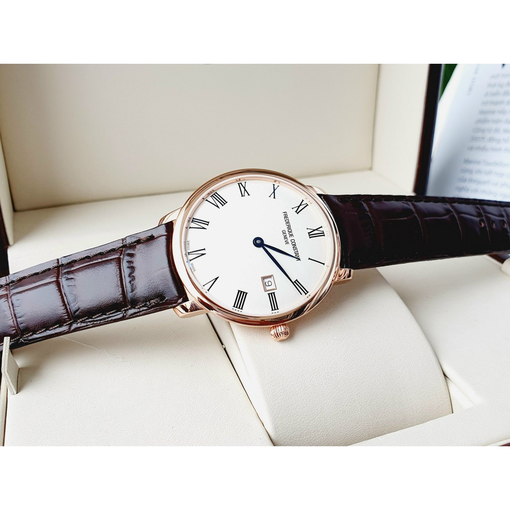 Đồng hồ nam chính hãng Frederique Constant FC-306MR4S4 thuộc dòng Slimline - Máy cơ Automatic - Kính Sapphire