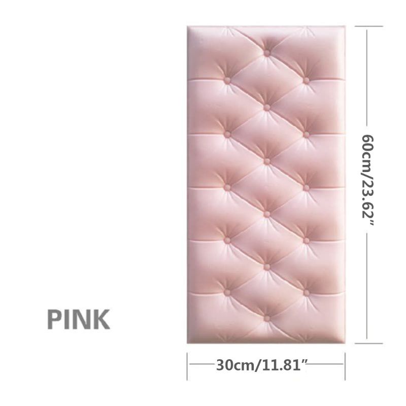 Miếng Dán Tường Bằng Xốp PE Họa Tiết Gạch Dập Nổi 3D Màu Trắng Trang Trí Nhà Cửa DIY