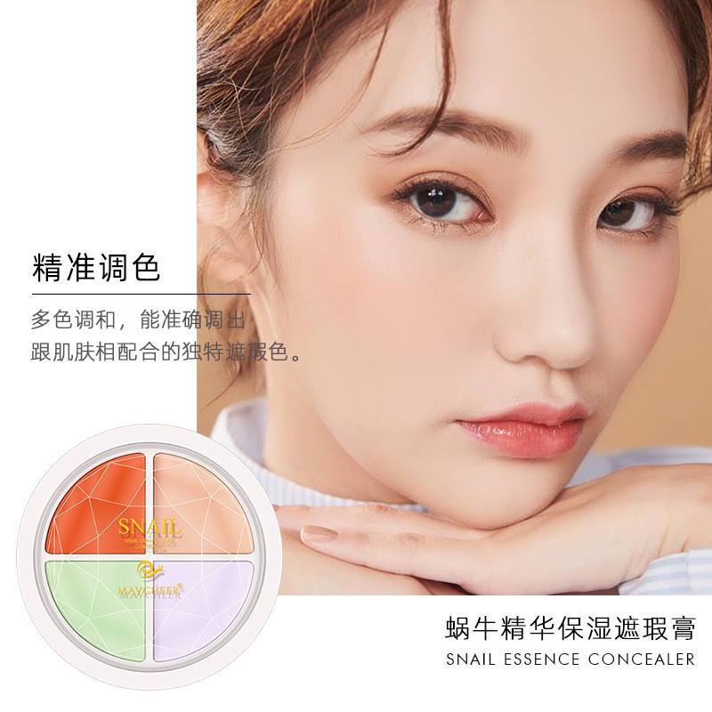 (Hàng Mới Về) Kem Che Khuyết Điểm Maycheer Tinh Chất Ốc Sên Dưỡng Ẩm Che Mụn Và Quầng Thâm 4 Màu Tùy Chọn | BigBuy360 - bigbuy360.vn