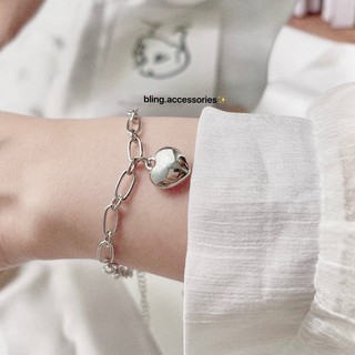 Vòng Tay Hình Trái Tim Đơn Giản Cá Tính Cho Nữ ( Ảnh Thật Shop Chụp )