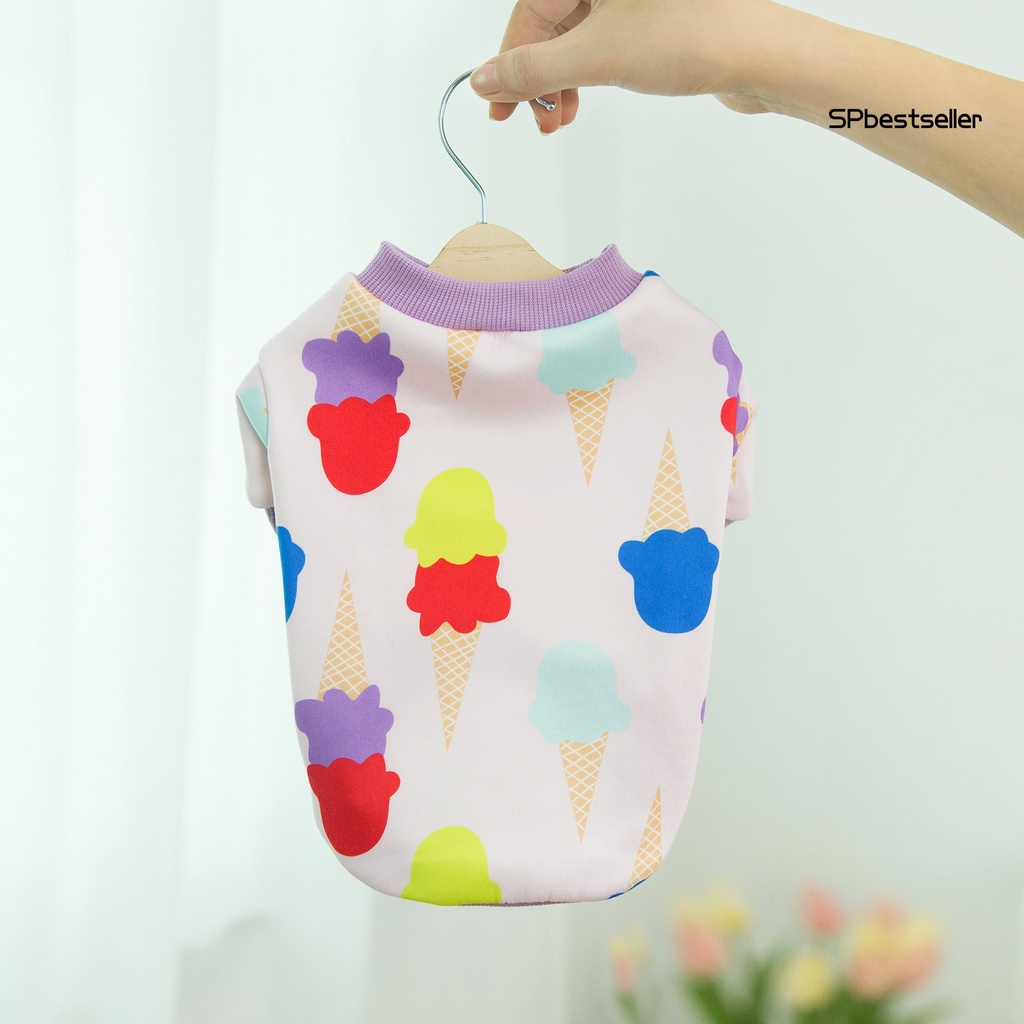 Áo nỉ mềm mại họa tiết hoạt hình dễ thương cho cún cưng