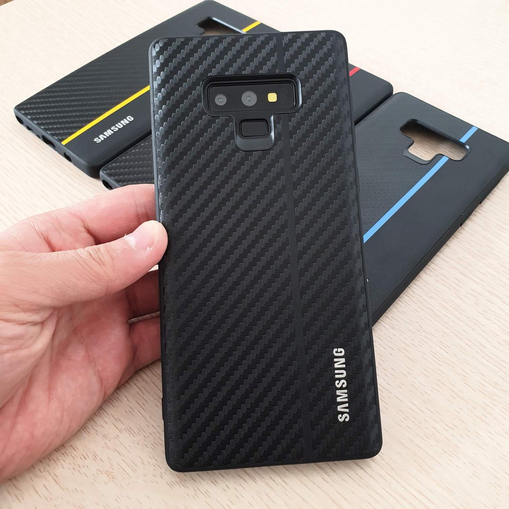 Ốp Note 9 lưng vân da carbon | BigBuy360 - bigbuy360.vn