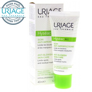 URIAGE - KEM GIẢM MỤN, KIỂM SOÁT NHỜN DƯ THỪA - HYSEAC A.I 40ML