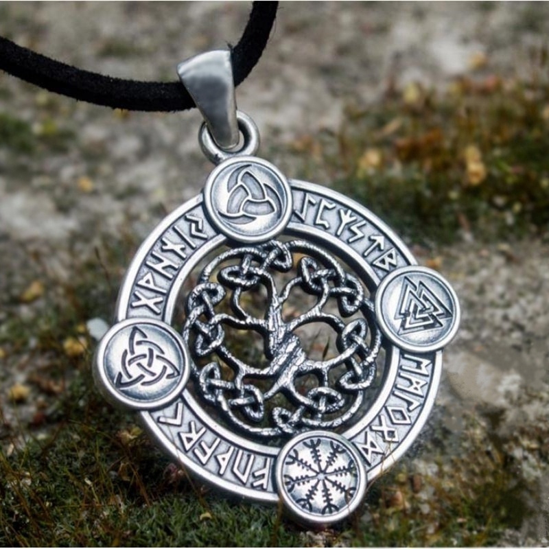 Vòng cổ Hình Cây Đời Viking Thời Trang Dành Cho Nam