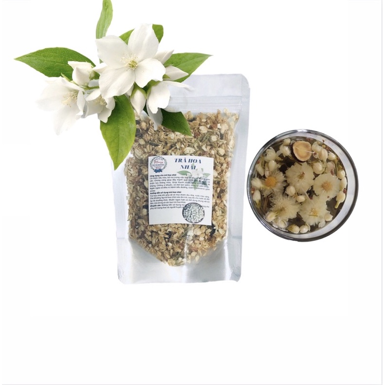 Trà hoa nhài sấy khô (hoa lài) gói 100g