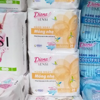 Băng vệ sinh Diana Hàng ngày Mỏng nhẹ (set 2 gói ) - dqt1909