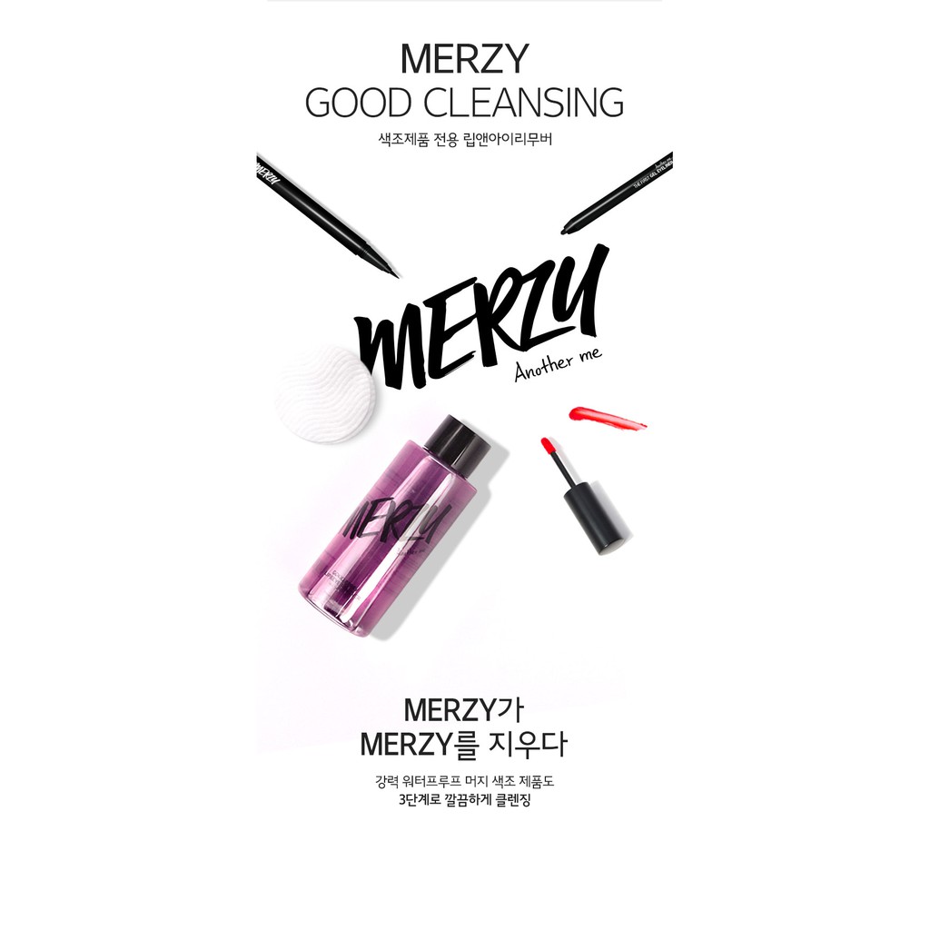 Nước tẩy trang mắt môi Merzy Good Berry Lip Eye Remover 210ml