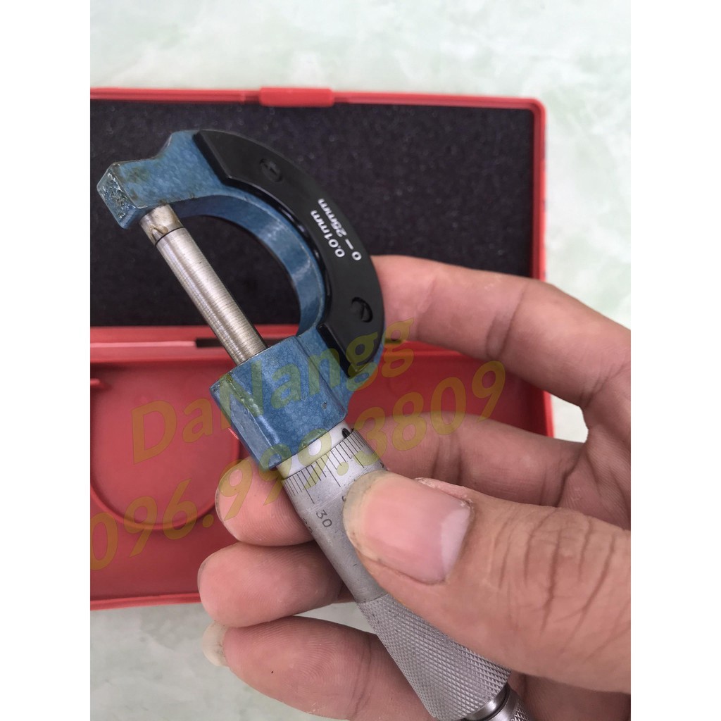 Thước kẹp panme cơ khí đo ngoài 0-25mm, đo dây đồng